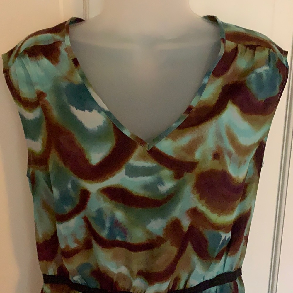 LOFT Cap sleeve Print Dress w/Pockets Sz- 6 Petite